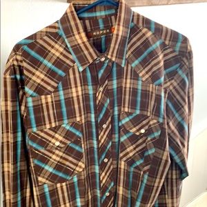 Roper western plaid shirt